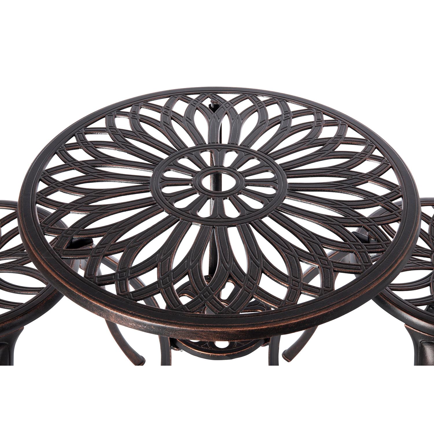 Patioflare Paradise Cast Aluminum Bistro Set JR Home